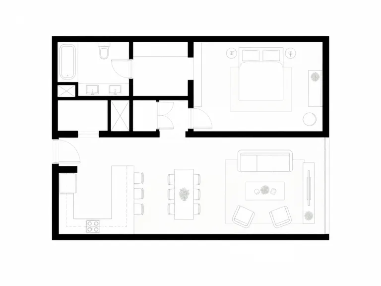 Canal Front Residence — Floor Plan